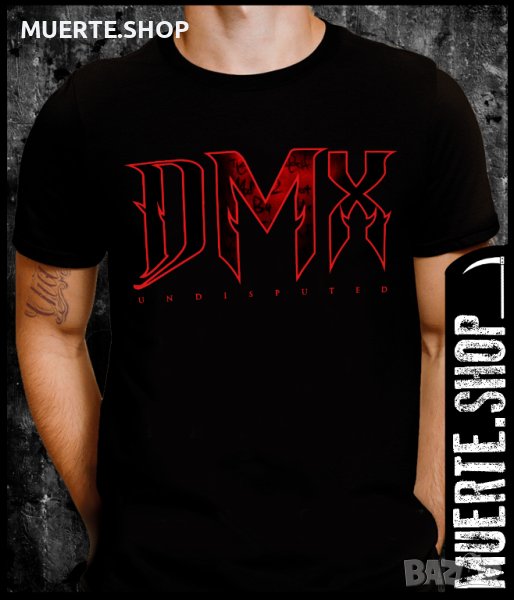 Черна тениска с щампа UNDISPUTED DMX, снимка 1