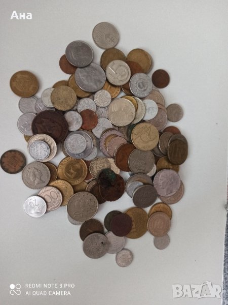 лот 123 различни монети , снимка 1