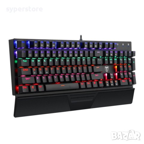 Клавиатура Геймърска USB T-Dagger Destroyer T-TGK305 Механична с RGB подсветка Gaming Keyboard, снимка 3 - Клавиатури и мишки - 39335770