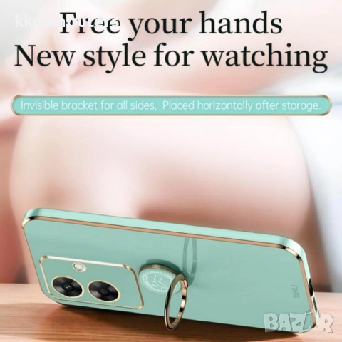 Realme Note 60 XINLI Electroplated Ring Holder Калъф и Протектор, снимка 4 - Калъфи, кейсове - 52732272