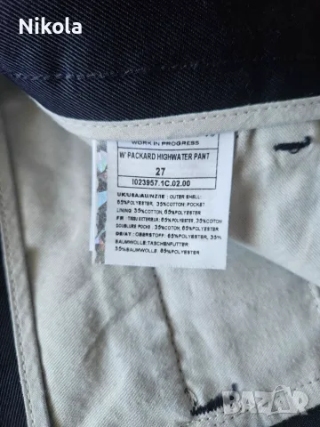 Дамски панталон Carhartt WIP Packard Highwater - Чисто нов с етикет / Размер W27, снимка 7 - Панталони - 55995501