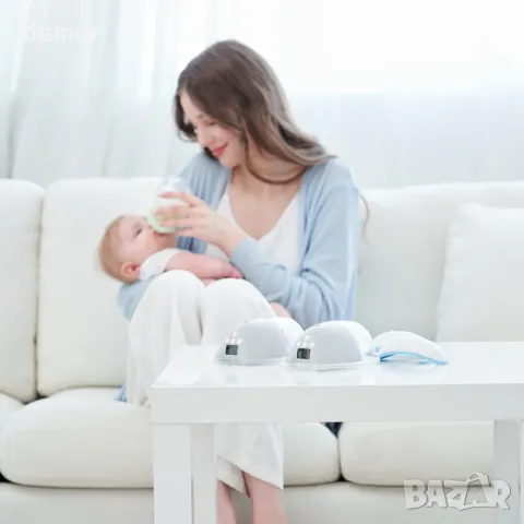 Bellababy, преносима безжична помпа за кърма със сензорен LCD дисплей, 4 режима и 9 нива, снимка 5 - Помпи за кърма - 48861506