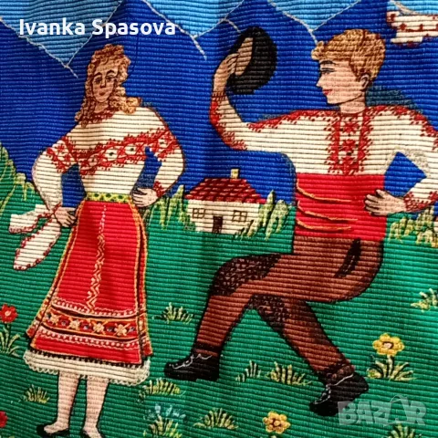 Ръчно тъкан килим, дължина 1 м, ширина 55 см, снимка 3 - Килими - 55740879