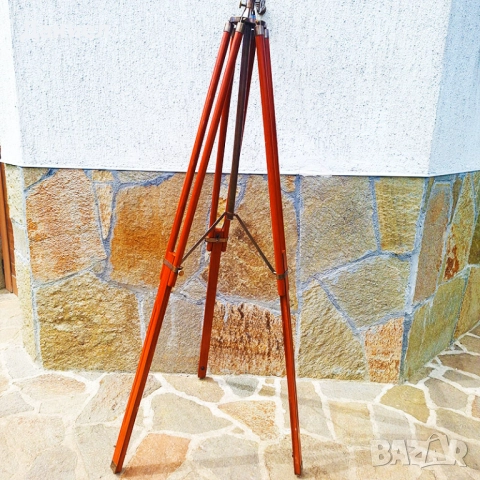 Телескоп, далекоглед от бронз на тринога с античен дизайн., снимка 3 - Други ценни предмети - 43253819