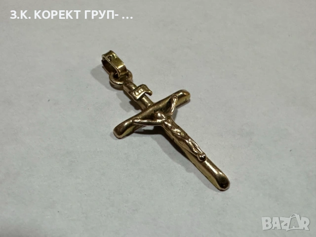 Златен кръст 14к, 1,16гр, снимка 6 - Колиета, медальони, синджири - 53056114