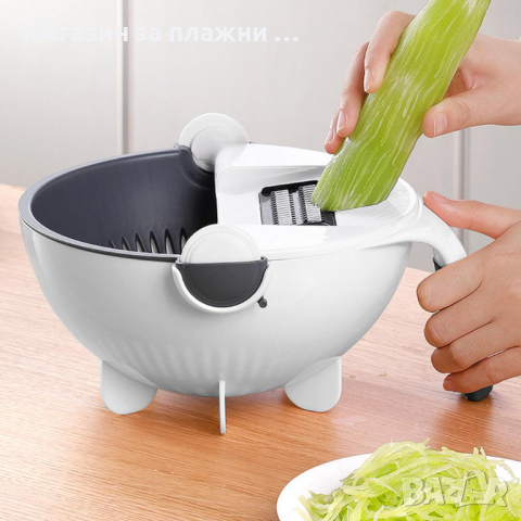 Мултифункционална купа с ренде и цедка Magic Vegetable Cutter 8 в 1 - КОД 3642 , снимка 7 - Аксесоари за кухня - 36373906