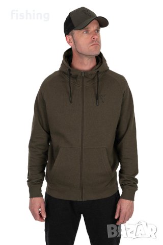 Суичър Fox Collection LW Hoody Green & Black