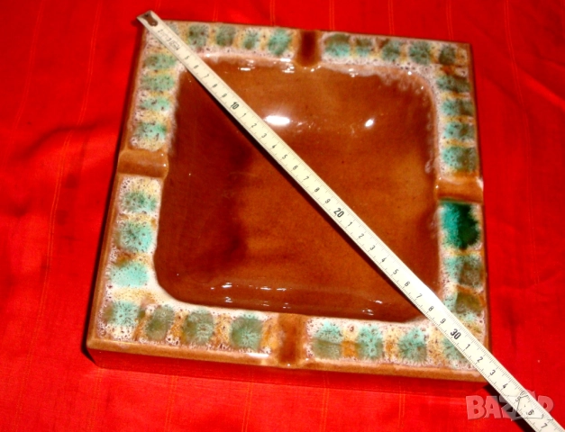 Голям ретро винтидж пепелник, снимка 11 - Антикварни и старинни предмети - 52802240