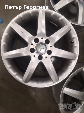 ОРИГИНАЛНИ АЛУМИНИЕВИ ДЖАНТИ МЕРЦЕДЕС /W203/ СПОРТ ПАКЕТ-5x112х66.6-17цола, снимка 3 - Гуми и джанти - 52391916