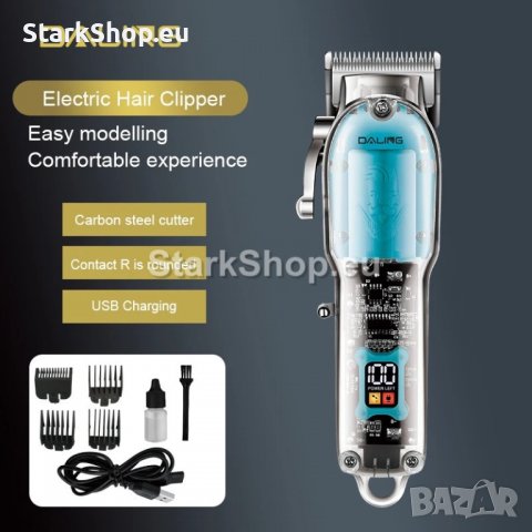 Професионална бръснарска машинка за подстригване DALING, снимка 4 - Друга електроника - 39893521