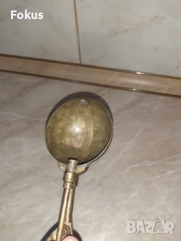 Стара бронзова лъжица за сладолед, снимка 2 - Антикварни и старинни предмети - 53348272