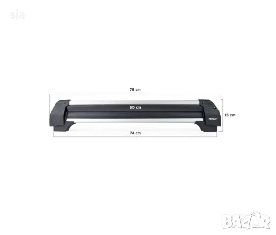 Алуминиев багажник за ски или сноуборд, 76см, снимка 4 - Аксесоари и консумативи - 48122024