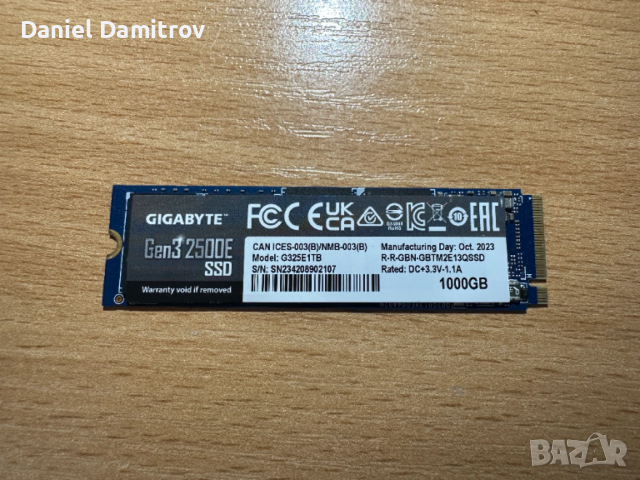 GIGABYTE Gen3 2500E SSD 1TB