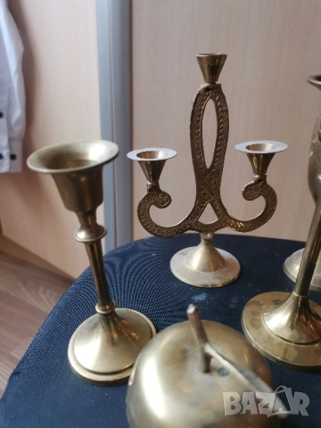 Месингови свещници , снимка 2 - Декорация за дома - 34556720