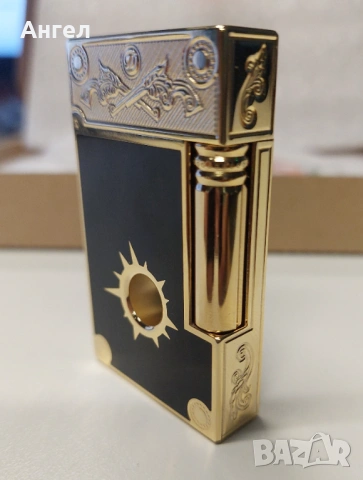 Луксозна метална запалка Dupont, снимка 3 - Запалки - 53466395