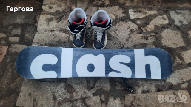 Запазен сноуборт clash 140см и сноуборд f2 158см