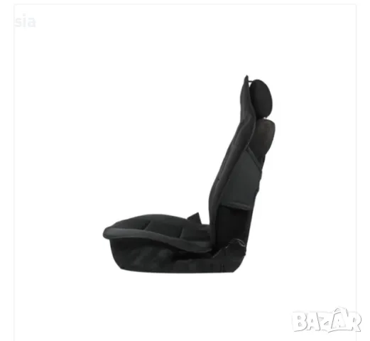 Калъфи за предни седалки, 2бр. протектори, кожа + текстил, черен, снимка 3 - Аксесоари и консумативи - 38278224