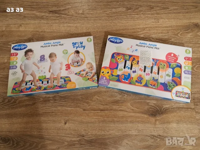 Ново 3в1 музикално килимче пиано/пътека Playgrо 6м+