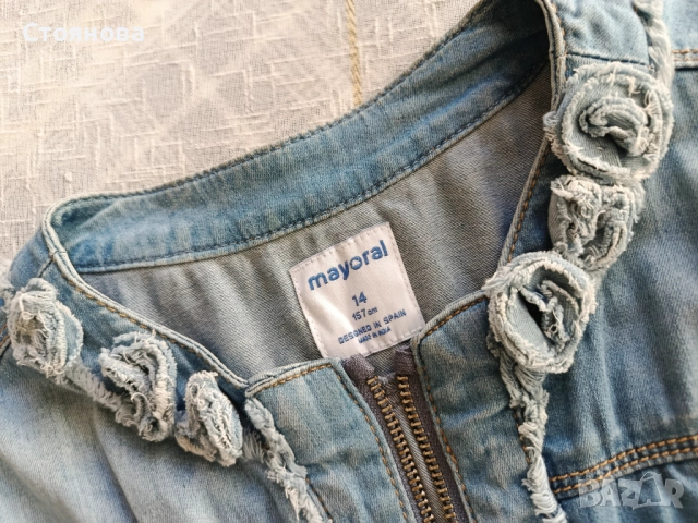 Майорал дънково якенце за пролет-есен, снимка 3 - Детски якета и елеци - 51899207