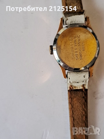 Швейцарски часовник Анкер,позлатен. , снимка 3 - Дамски - 52197502