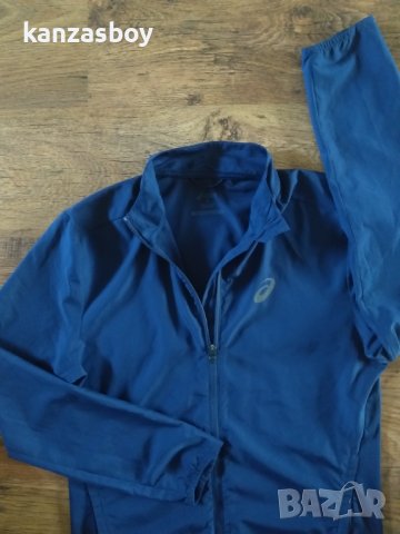 Asics Core Running Jacket en Azul - страхотно мъжко горнище КАТО НОВО, снимка 5 - Спортни дрехи, екипи - 40958387