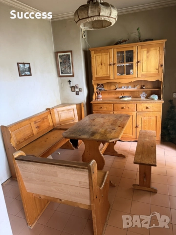 Чамова трапезария тип Бавария - комплект, снимка 4 - Бюфети - 55830496