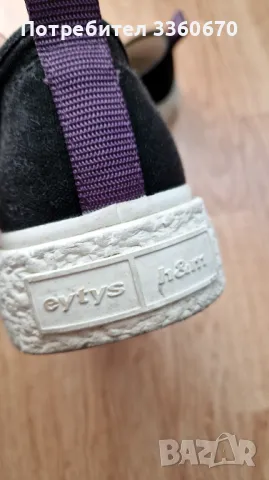 Обувки Eytys H&M Collaboration Platform Canvas Sneakers N43/44 / черни, снимка 6 - Ежедневни обувки - 48363526