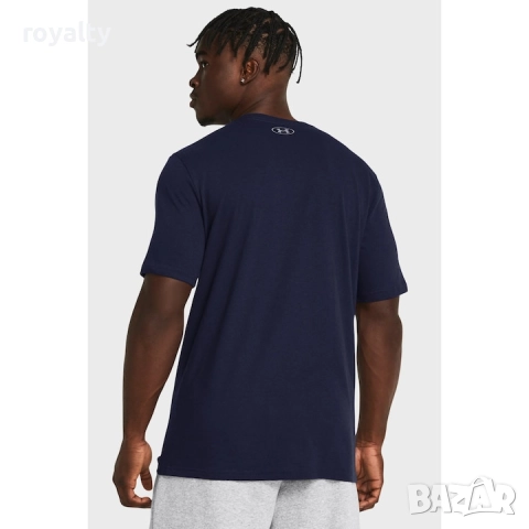 Under Armour Оригинална Мъжка Тениска Boxed Sports, Тъмносин, S, L, XL, снимка 3 - Тениски - 52689836