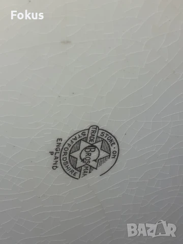 Огромни кана с леген порцелан Grimwade Bros - Staffordshire, снимка 3 - Антикварни и старинни предмети - 51043414