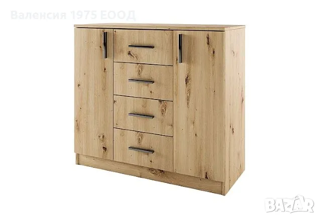 Скрин 3004 дъб артисан или комбинация мока и лате, снимка 2 - Скринове - 47352333