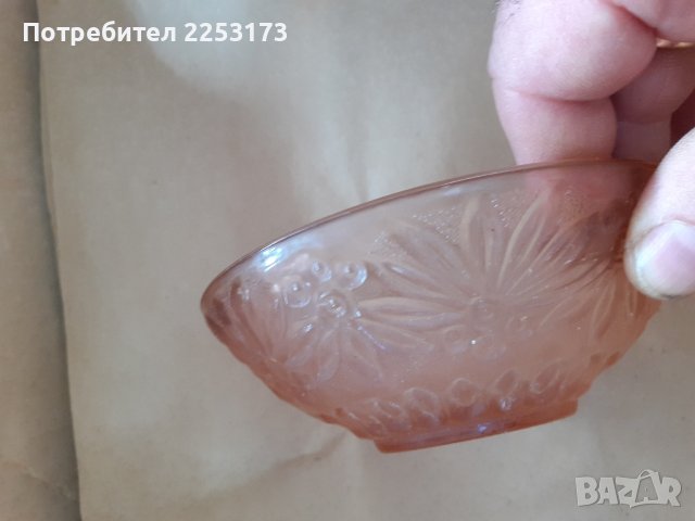 Червена соц.купа стъкло.Купи иенско стъкло, снимка 2 - Съдове за готвене - 41679848