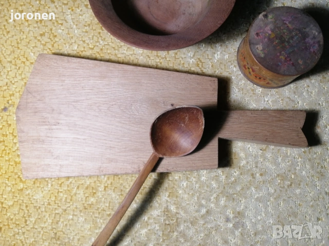 Старинна дървена посуда, снимка 3 - Прибори за хранене, готвене и сервиране - 53575143