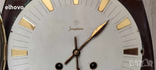 Стар немски часовник Junghans, снимка 3 - Антикварни и старинни предмети - 48125622
