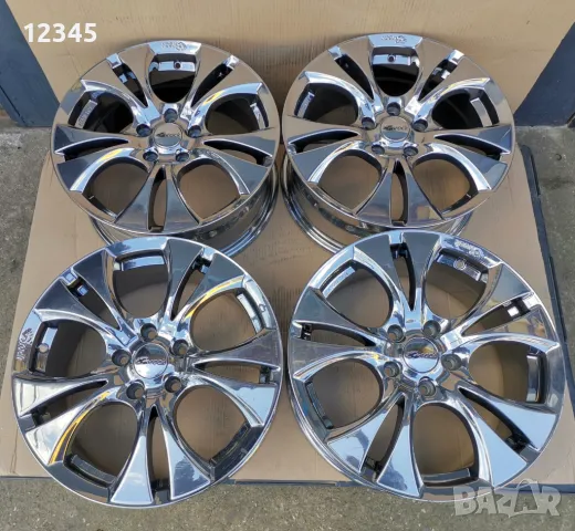 нови никелирани джанти BROCK 17’’5x114,3 -№774, снимка 8 - Гуми и джанти - 49780399