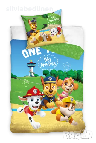 ПРОМОЦИЯ!–25%!Спести 28лв!Спално бельо ранф,Пес Патрул,Скай,Маршал, снимка 3 - Спално бельо и завивки - 39815777