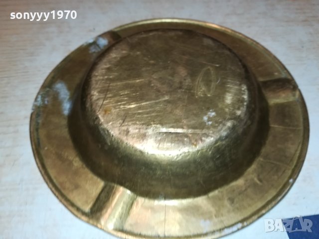 ПЕПЕЛНИК МАСИВЕН МЕД МЕСИНГ ВНОС ГЕРМАНИЯ 2806230742, снимка 10 - Колекции - 41377999