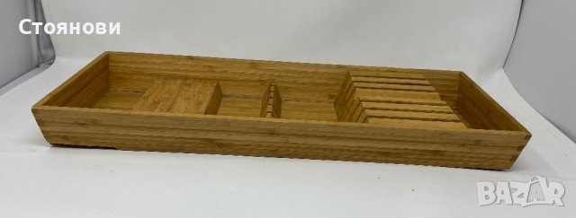 Органайзер за ножове поставка за ножове, светъл бамбук, снимка 3 - Органайзери - 41903884