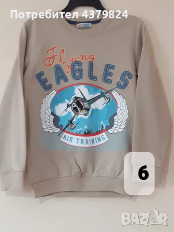 Нови блузи за момче с этикет, р.122/128