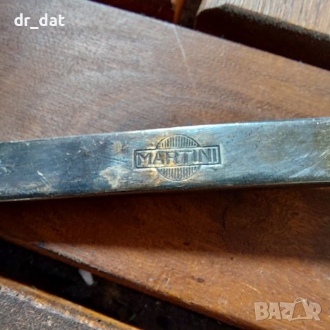 MARTINI комлект подложки и посребрена коктейлна лъжица, снимка 2 - Прибори за хранене, готвене и сервиране - 42389166