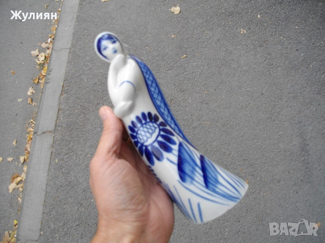 РЪЧНО РИСУВАН ПОРЦЕЛАН ПОРЦЕЛАНОВА ФИГУРА СТАТУЕТКА СССР , снимка 6 - Антикварни и старинни предмети - 51623462