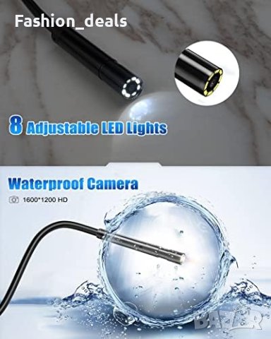 Нова Ендоскопска водоустойчива инспекционна камера за Android iPhone, снимка 3 - Друга електроника - 41727920