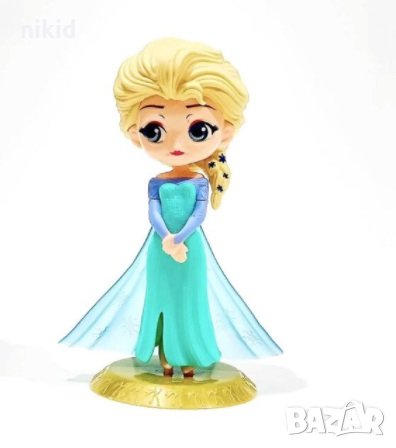 Елза  от замръзналото кралство голяма на стойка фигурка за украса на торта и игра pvc