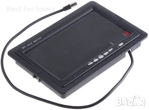 TFT ЦВЕТЕН МОНИТОР 7инча с висока разделителна способност 800*480 LCD камера за задно виждане , снимка 7 - Друга електроника - 40784721