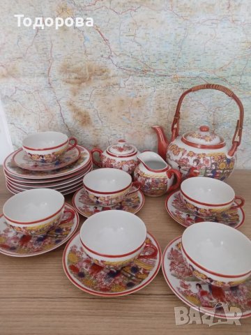 Японски порцеланов сервиз , снимка 2 - Сервизи - 41060855