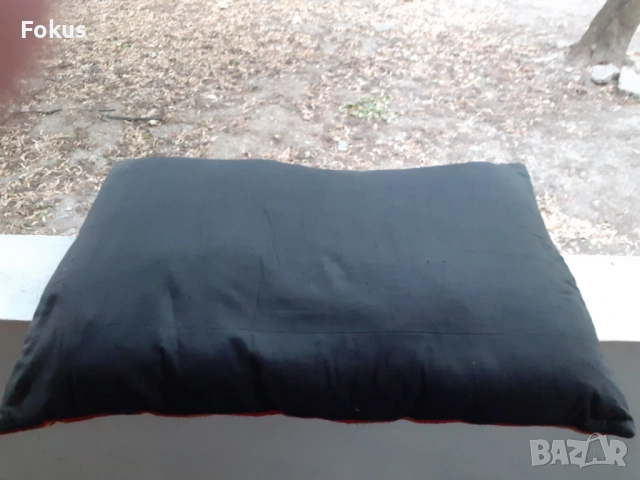 Голяма стара ръчно тъкана вълнена възглавница, снимка 4 - Антикварни и старинни предмети - 53464344