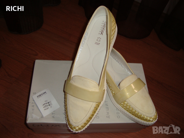 Geox Respira Mocassins - Нови естествена кожа балеринки/мокасини, снимка 8 - Дамски елегантни обувки - 36130032