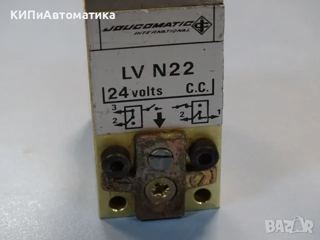 пневматичен разпределител JOUCOMATIC LVN22 Solenoid Valve 24VDC, снимка 3 - Резервни части за машини - 47673310