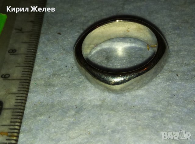 ЕЛЕГАНТЕН ФЕШЪН АРТ МЕДЕН ПРЪСТЕН с БЯЛА ПОЗЛАТА 38879, снимка 7 - Пръстени - 42088745