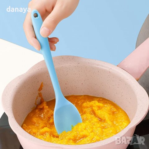 3493 Кухненска силиконова лъжица за готвене, 27 см, снимка 4 - Прибори за хранене, готвене и сервиране - 39545317