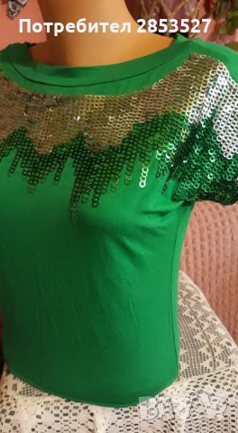Тениска с пайети, снимка 1